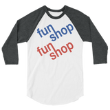 Fun Shop 3/4 sleeve raglan shirt