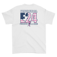 Natalie Fire Co. Breast Cancer Awareness Small Ribbon Short Sleeve T-Shirt