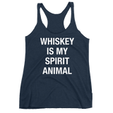 Whiskey is My Spirit Animal Women's Racerback Tank