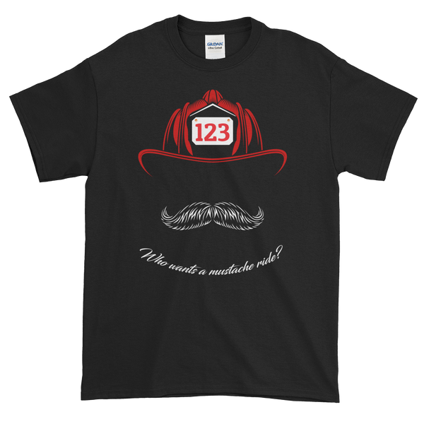 Who wants a Mustache Ride Short-Sleeve T-Shirt Number Customizable