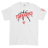Tornadoes Basketball Customizable White Short-Sleeve T-Shirt