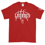 Lourdes Basketball Customizable Red Short-Sleeve T-Shirt