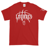 Lourdes Basketball Customizable Red Short-Sleeve T-Shirt