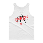 Tornadoes Basketball Customizable White Tank top
