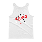 Tornadoes Basketball Customizable White Tank top