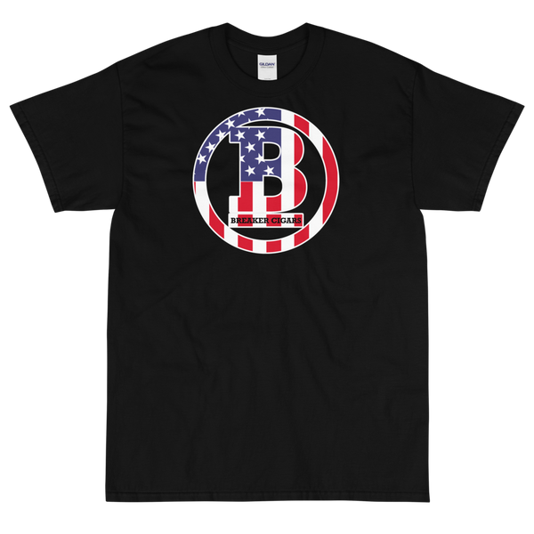 Breaker Cigars American Flag Short Sleeve T-Shirt