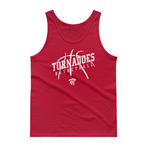 Tornadoes Basketball Customizable Red Tank top
