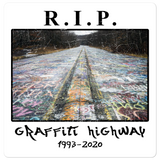 RIP Graffiti Highway Sticker