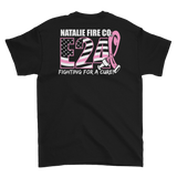 Natalie Fire Co. Breast Cancer Awareness Large Ribbon Short Sleeve T-Shirt