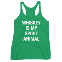 Whiskey is My Spirit Animal Women's Racerback Tank