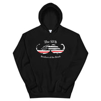 Brothers of the Brush Thin Red Stash Unisex Hoodie
